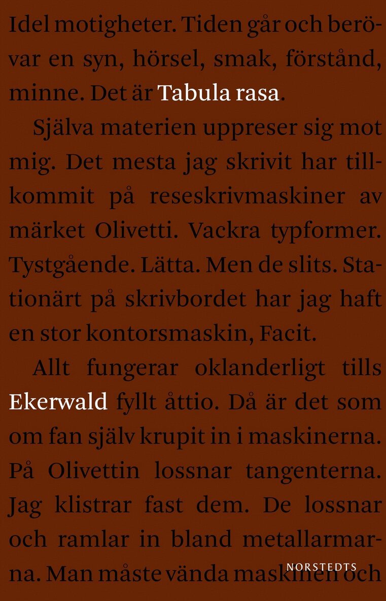 Carl-Göran Ekerwald - Tabula rasa : fragment av ett liv, E-bok