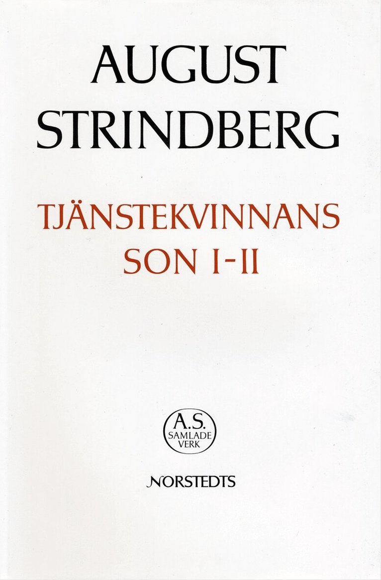 August Strindberg - Tjänstekvinnans son, 1-2 : Nationalupplaga. 20, Tjänstekvinnans son, 1-2, Inbunden