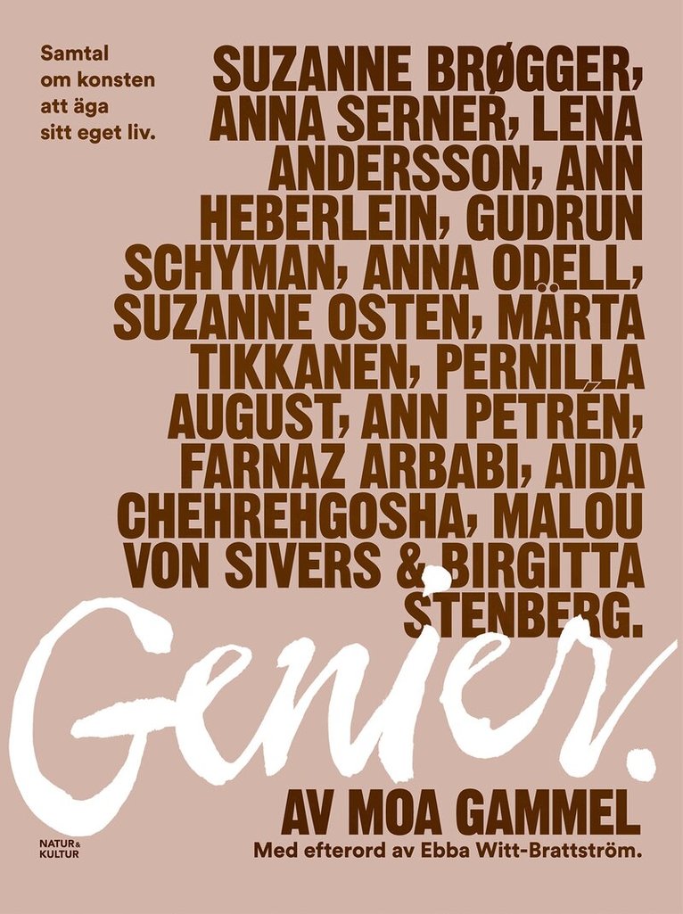 Moa Gammel - Genier : samtal om konsten att äga sitt eget liv, E-bok