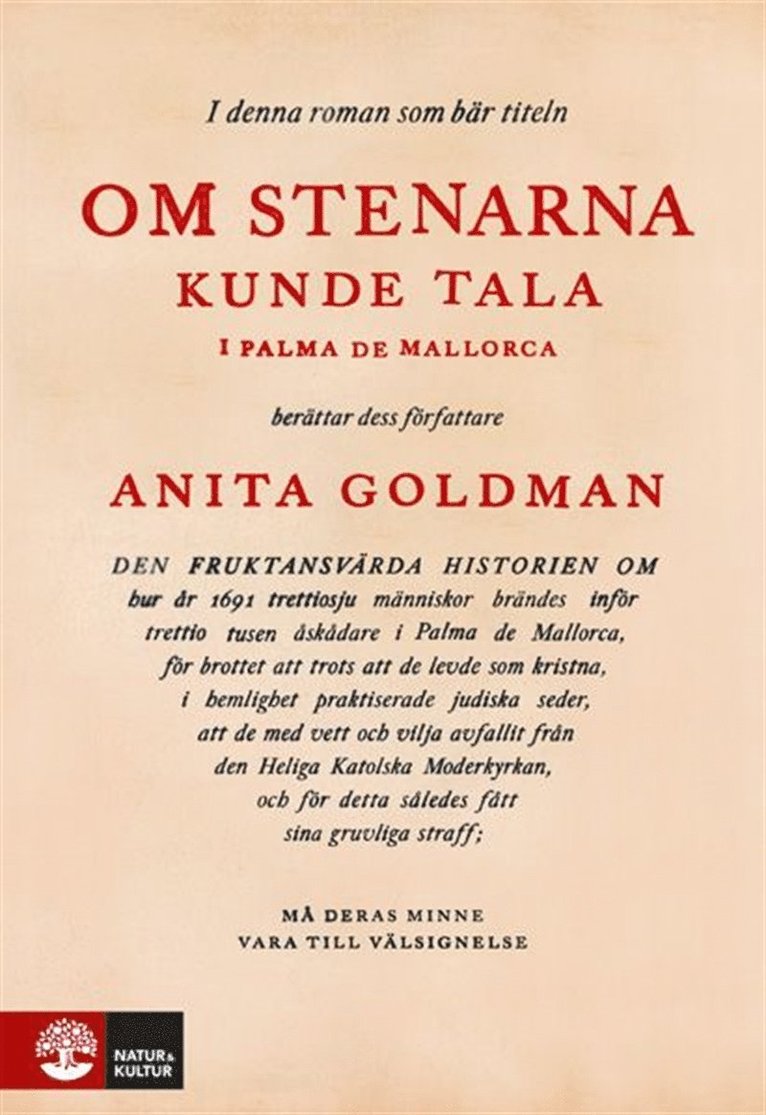 Anita Goldman - Om stenarna kunde tala i Palma de Mallorca, E-bok