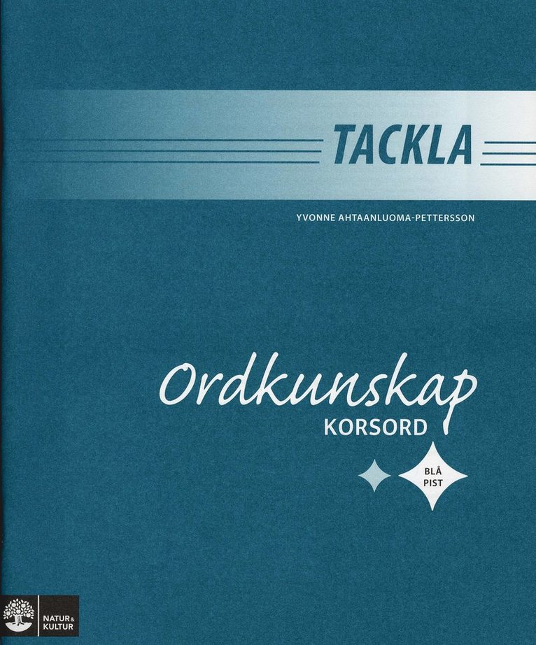 Tackla Ordkunskap Korsord Blå pist, Häftad