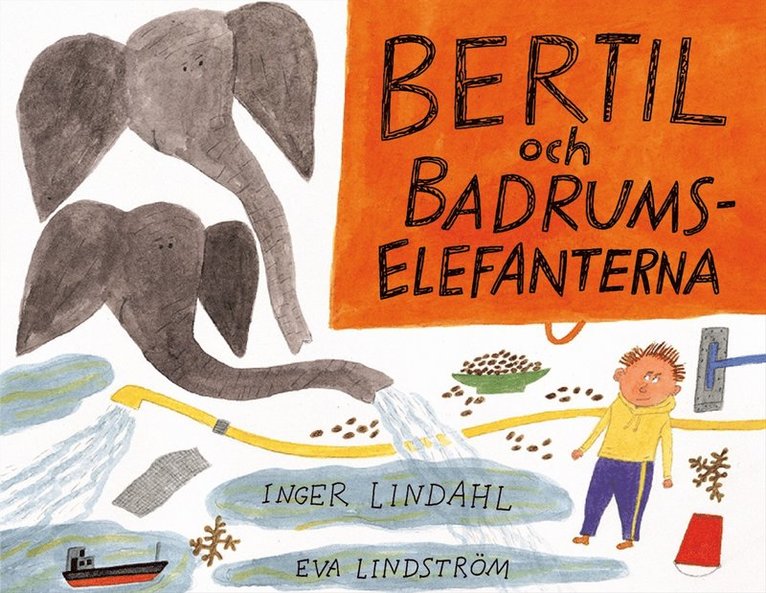 Inger Lindahl - Bertil och badrumselefanterna, Kartonnage