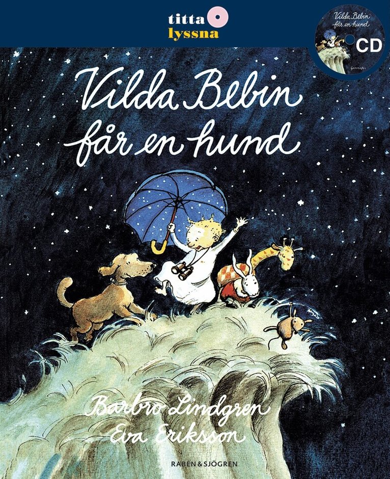 Barbro Lindgren - Vilda Bebin får en hund   Titta Lyssna, Kartonnage