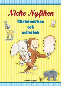 e-Bok Nicke Nyfiken   Klistermärken och målarbok