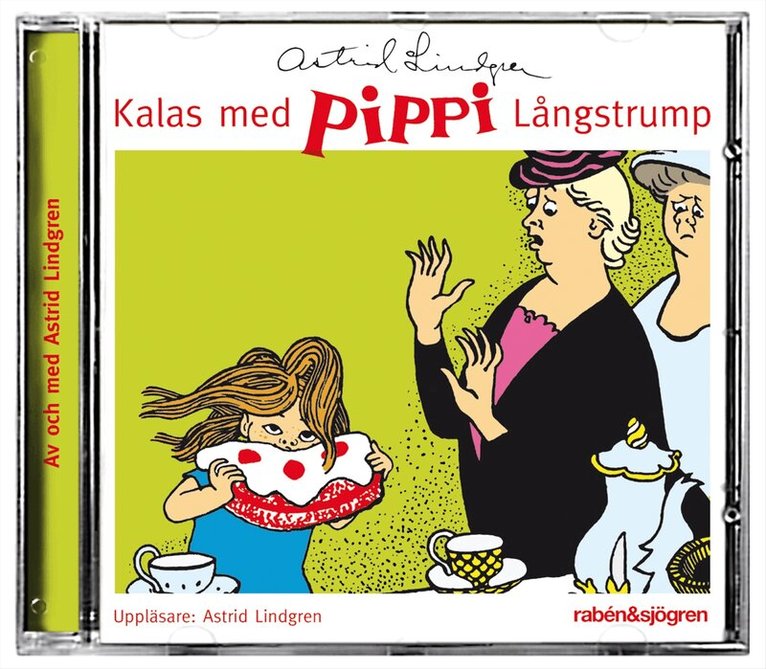 Astrid Lindgren - Kalas med Pippi Långstrump, CD-bok