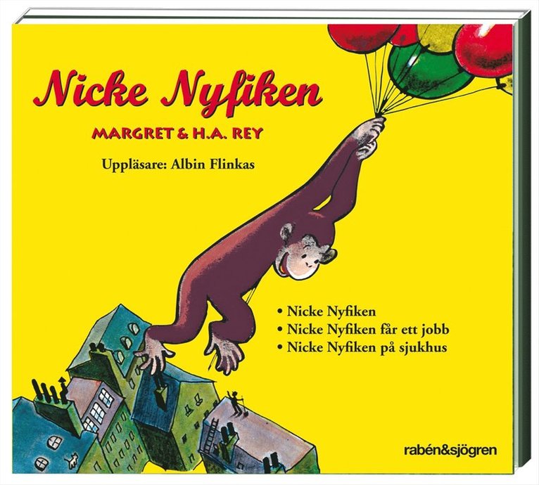 Margret Rey - Nicke Nyfiken, CD-bok