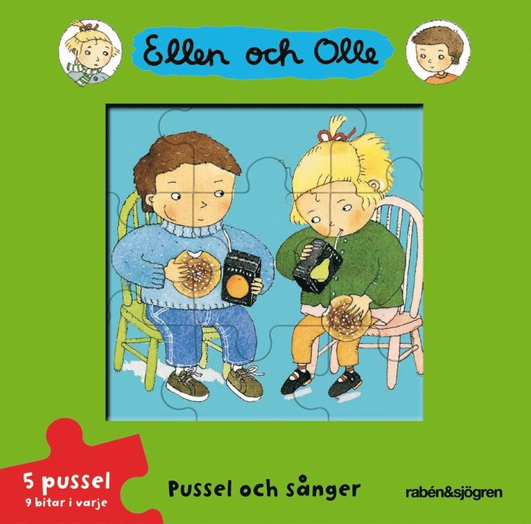 Catarina Kruusval - Ellen och Olle - Pussel och sånger - Pusselbok, Övrigt