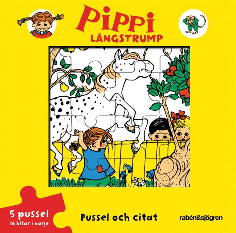 Astrid Lindgren - Pippi Långstrump - Pussel och citat - Pusselbok, Övrigt