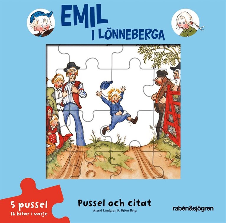 Astrid Lindgren - Emil i Lönneberga - Pussel och citat - Pusselbok, Övrigt