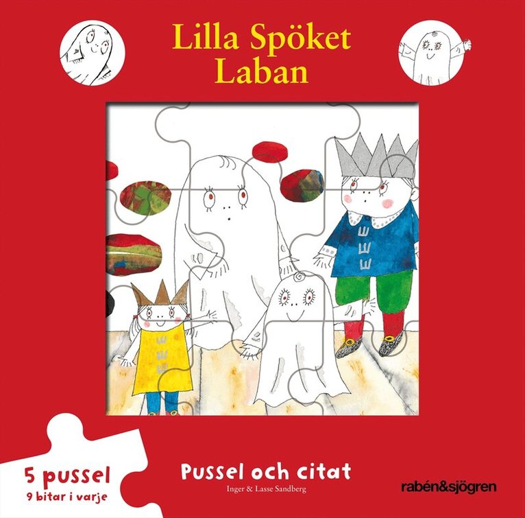 Inger Sandberg - Lilla Spöket Laban - Pussel och citat - Pusselbok, Övrigt