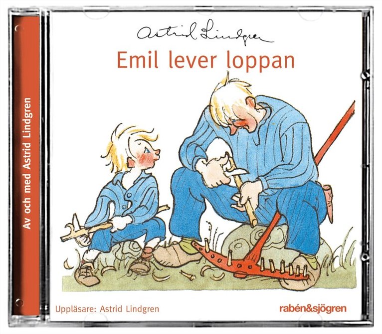 Astrid Lindgren - Emil lever loppan, CD-bok
