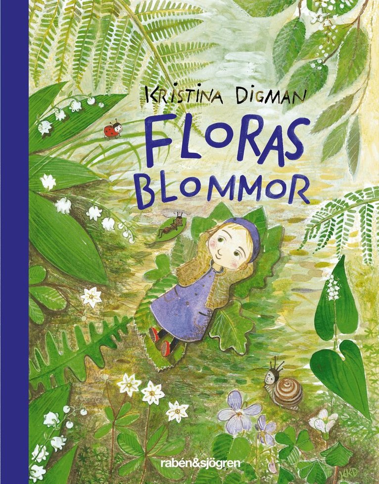 Kristina Digman - Floras blommor - Minibok, Kartonnage