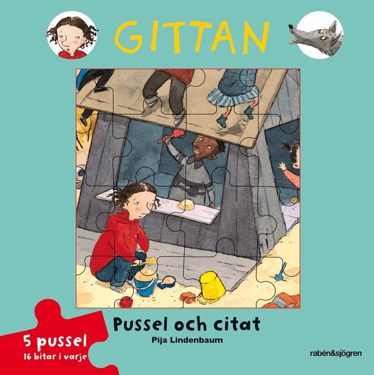 Pija Lindenbaum - Gittan - pussel och citat, Övrigt