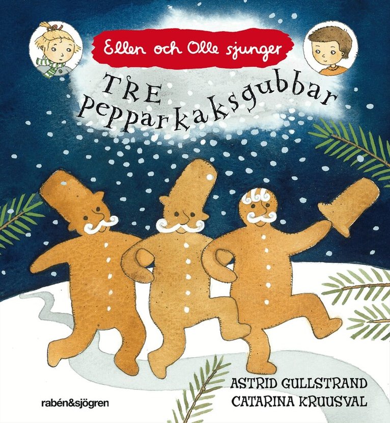 Astrid Gullstrand - Tre pepparkaksgubbar, Kartonnage