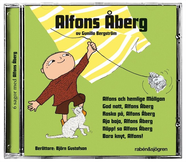Gunilla Bergström - Alfons Åberg (grön) - 6 sagor med Alfons Åberg, CD-bok