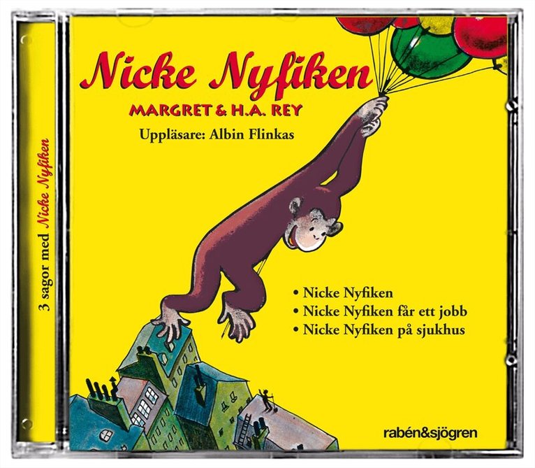 H. A. Rey - Nicke Nyfiken : 3 sagor med Nicke Nyfiken, CD-bok