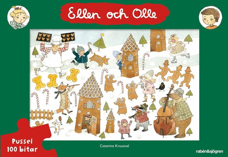 Catarina Kruusval - Ellen och Olle - Pussel : 100 bitar, Övrigt