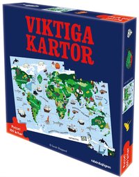 e-Bok Viktiga Kartor Pussel  100 bitar <br />                        Spel