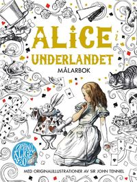 e-Bok Alice i Underlandet Målarbok