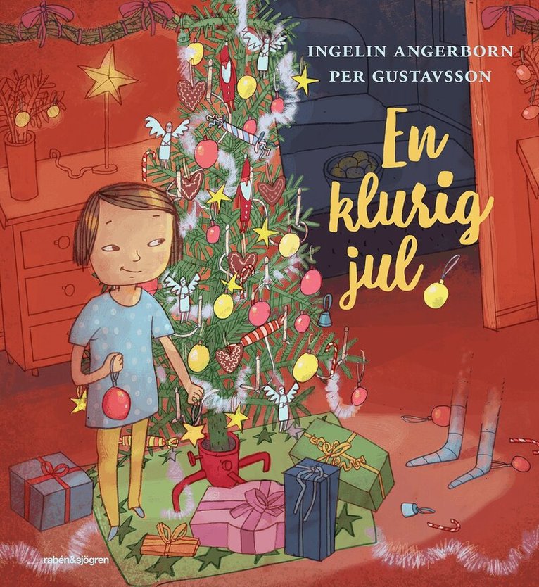 Ingelin Angerborn - En klurig jul : julsaga i 24 kapitel, Inbunden