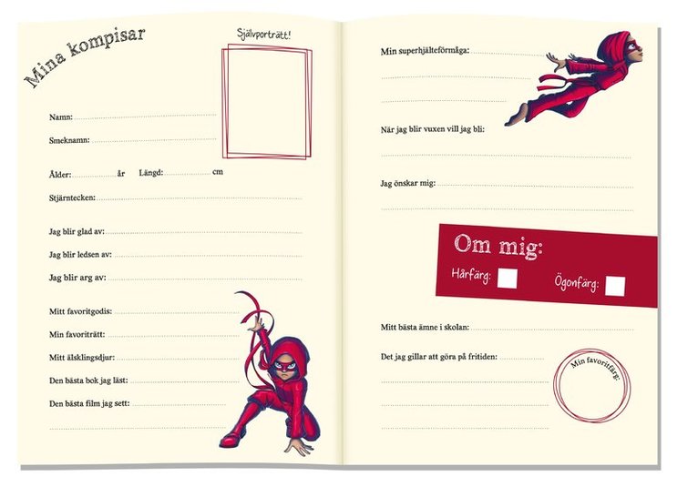 Kompisbok - Handbok för superhjältar, Övrigt