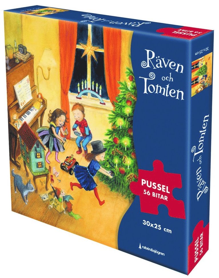 Astrid Lindgren - Räven och tomten Pussel 56 bitar, Övrigt
