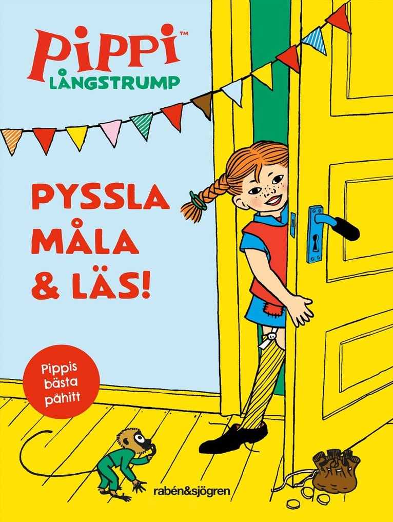 Astrid Lindgren - Pippi Långstrump. Pyssla, måla och läs, Inbunden