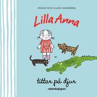 Lilla Anna tittar på djur