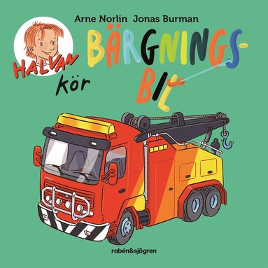 Arne Norlin - Halvan kör bärgningsbil, Kartonnage