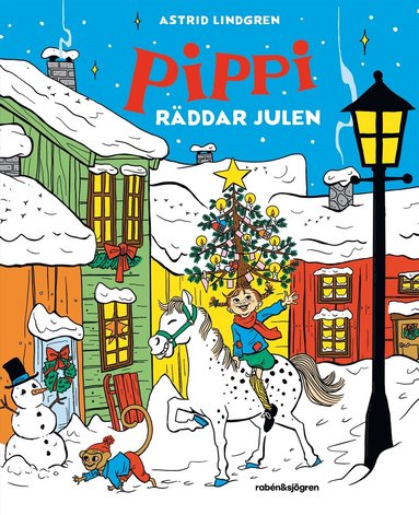 Astrid Lindgren - Pippi räddar julen, Inbunden