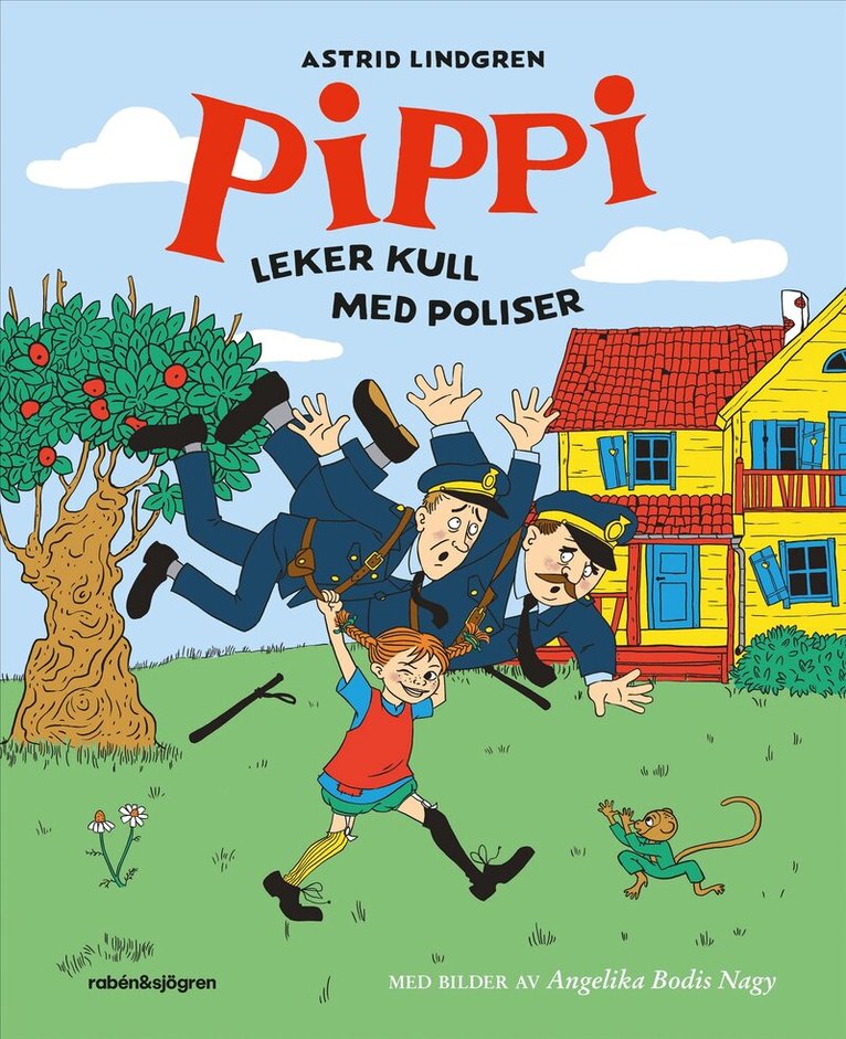 Astrid Lindgren - Pippi leker kull med poliser, Inbunden