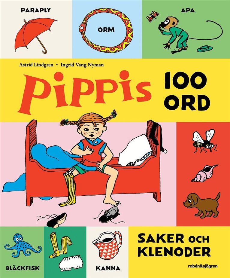 Astrid Lindgren - Pippis 100 ord, saker och klenoder, Kartonnage. Tillgänglighet: Lägg i varukorg
