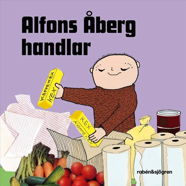 Gunilla Bergström - Alfons Åberg handlar, Kartonnage. Tillgänglighet: Kommande