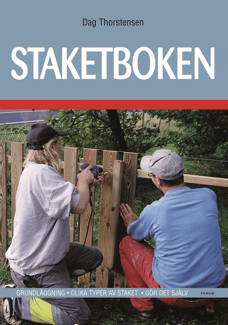 Dag Thorstensen - Staketboken : Grundläggning - Olika typer av staket - Gör det själv, Kartonnage