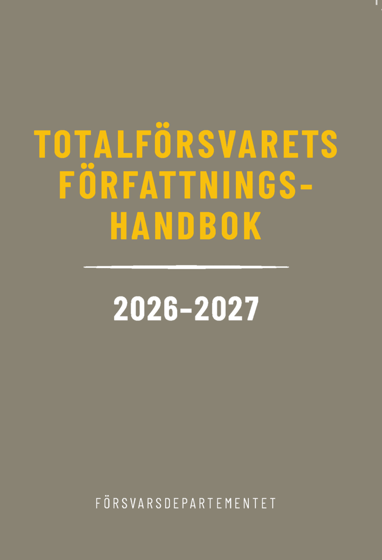 Totalförsvarets författningshandbok 2026/27, Häftad
