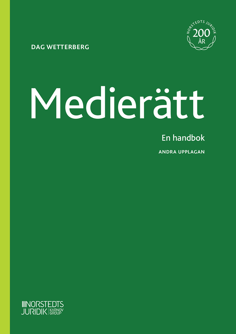 Dag Wetterberg - Medierätt : en handbok, Häftad
