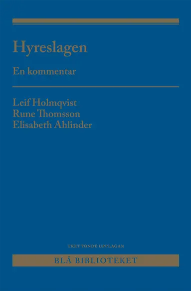 Hyreslagen : en kommentar