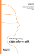 Frfattningssamling i rttsinformatik : 2024/25