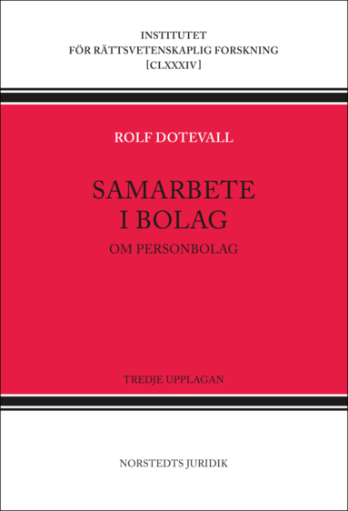 Rolf Dotevall Samarbete i bolag : om personbolag