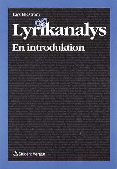 Lars Elleström, Claes-Göran Holmberg Lyrikanalys – en introduktion