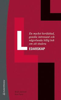 e-Bok En mycket kortfattad, ganska intressant och <br />någorlunda billig bok om att studera ledarskap