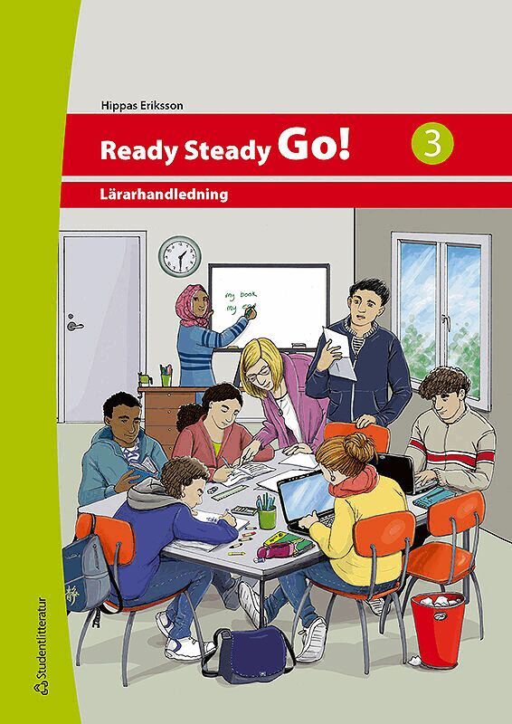 Hippas Eriksson - Ready Steady Go! 3 Lärarpaket - Tryckt bok + Digital lärarlicens 36 mån, Hybridprodukt