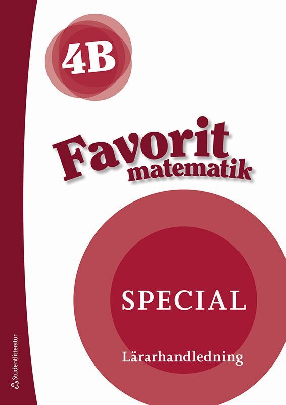 Mari Backman - Favorit matematik 4B Special Lärarpaket - Tryckt + Digital lärarlicens 36 mån, Hybridprodukt