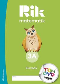 Rik matematik 3A Elevpaket - Tryckt bok + Digital elevlicens 12 mn