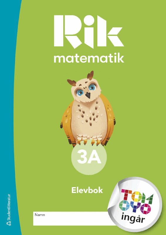 Andreas Ryve Lund, Manuel Tenser, Patrik Gustafsson, Hillevi Gavel, Fredrik Blomqvist, Daniel Brehmer, Jannika Lindvall - Rik matematik 3A Elevpaket - Tryckt bok + Digital elevlicens 12 mån, Hybridprodukt