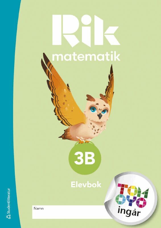 Andreas Ryve Lund, Manuel Tenser, Patrik Gustafsson, Hillevi Gavel, Fredrik Blomqvist, Daniel Brehmer, Jannika Lindvall - Rik matematik 3B Elevpaket - Tryckt bok + Digital elevlicens 12 mån, Hybridprodukt