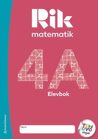 Rik matematik 4A Elevpaket - Tryckt bok + Digital elevlicens 12 m�n
