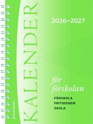 Kalender för förskolan 2026/2027 - Förskola, fritidshem, skola, Häftad