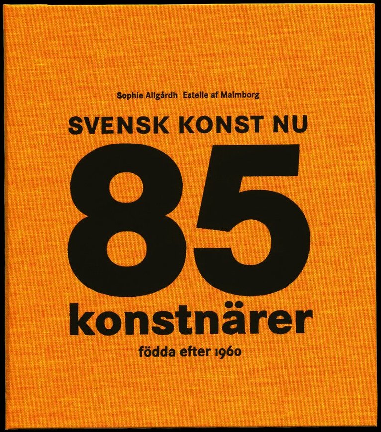 Sophie Allgårdh, Estelle af Malmborg - Svensk konst nu : 85 konstnärer födda efter 1960, Inbunden