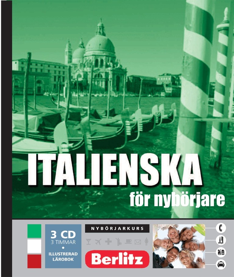 Italienska för nybörjare, språkkurs : Språkkurs med 3 CD, Häftad